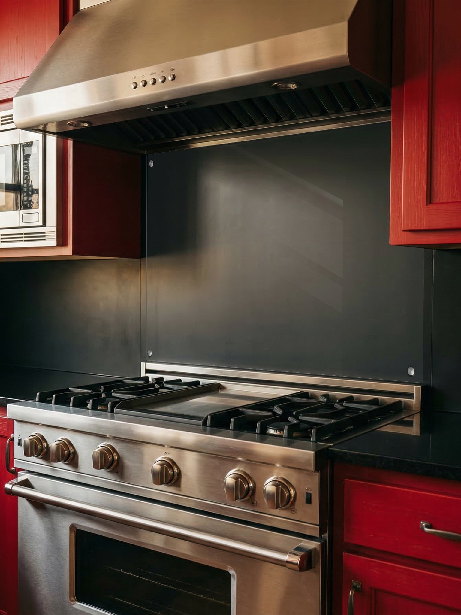 Custom Clear Tempered Glass Backsplash | Transparent Stove Splashback | Invisible Kitchen Wall Protector